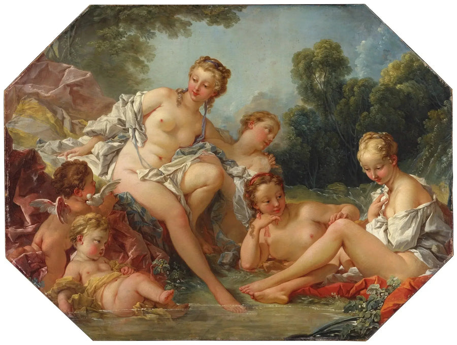 Venere nel suo bagno circondata da ninfe e amorini - François Boucher