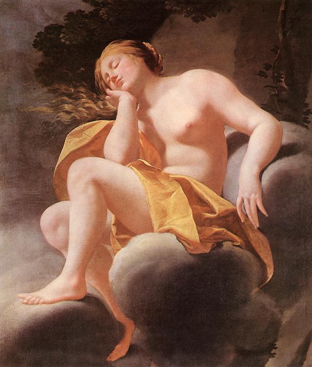 Venere addormentata sulle nuvole - Simon Vouet