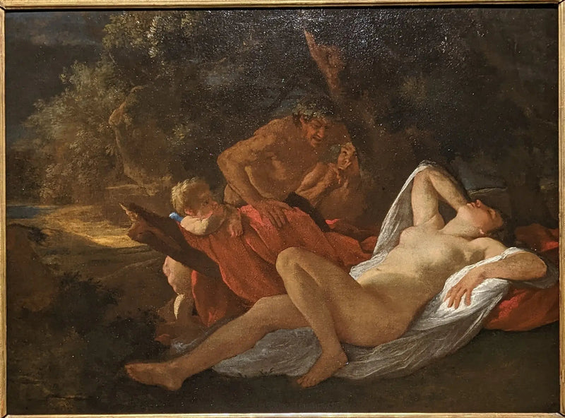 Venere spiata da due satiro - Nicolas Poussin