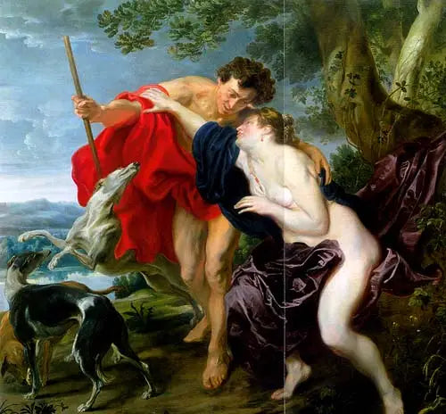 Venere che cerca di impedire Adone di andare a caccia - Antoine van Dyck