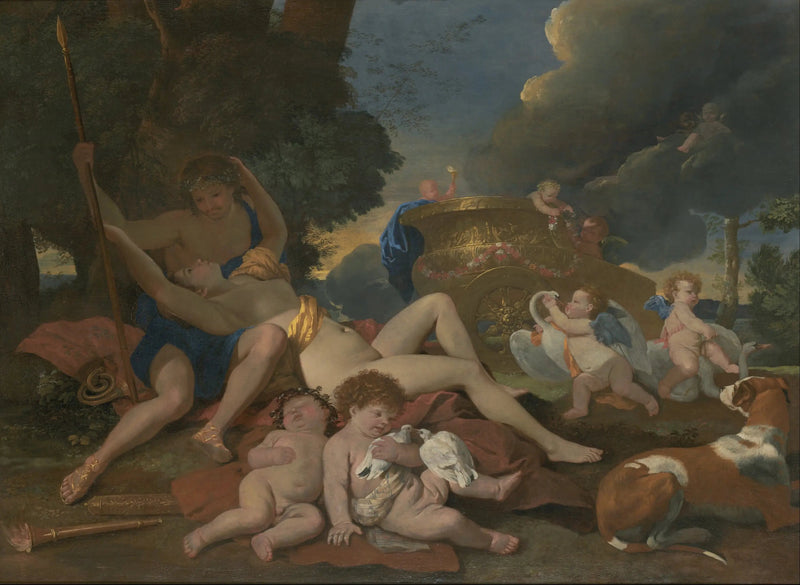 Venere e Adone - Nicolas Poussin