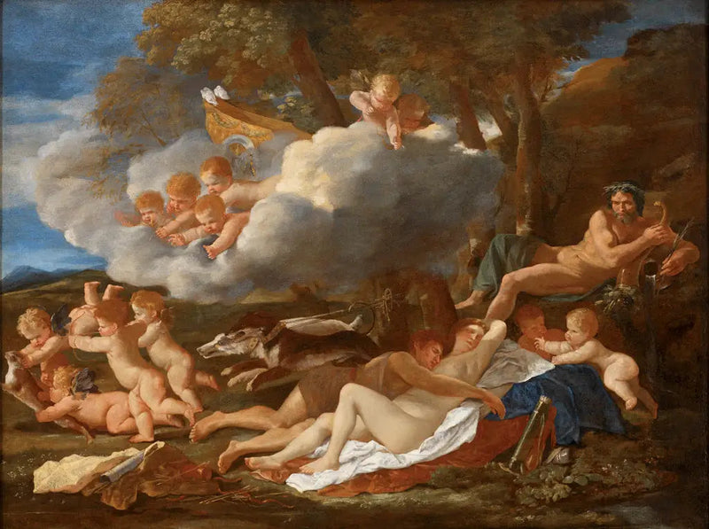 Venere e Adone - Nicolas Poussin