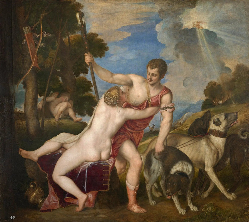 Venere e Adone - Titian