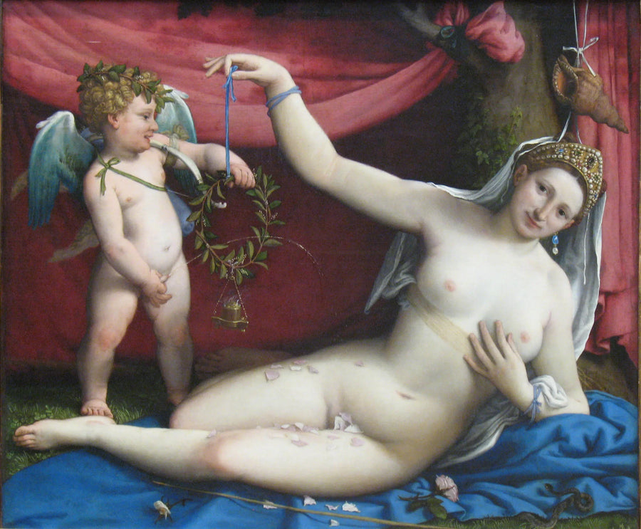 Venere e Cupido - Lorenzo Lotto