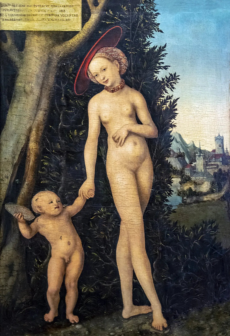 Venere e Cupido che volano miele - Lucas Cranach il Vecchio