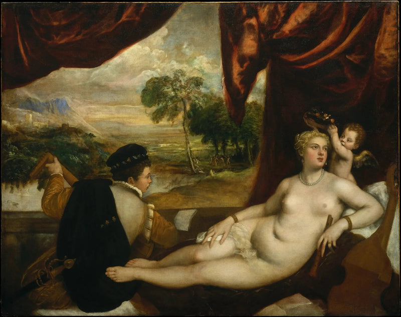 Venere e il suonatore di lira - Tiziano
