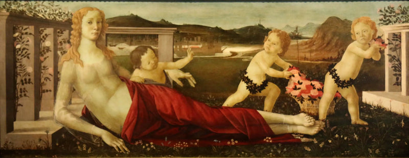 Venere e tre putti - Sandro Botticelli