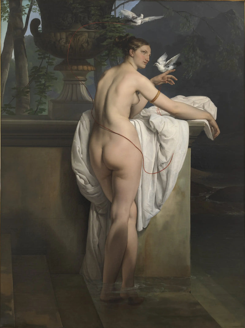 Venere che gioca con due colombe - Francesco Hayez