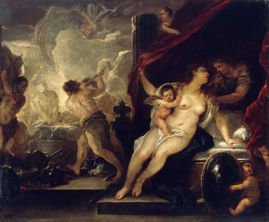 Vénus, Marte e la forge di Vulcano - Luca Giordano