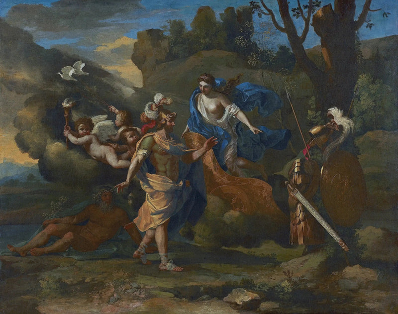 Venere presenta a Enea le armi forgiate da Vulcano - Nicolas Poussin