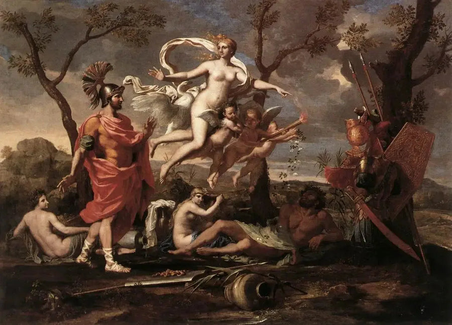 Venere presenta a Enea le armi forgiate da Vulcano - Nicolas Poussin
