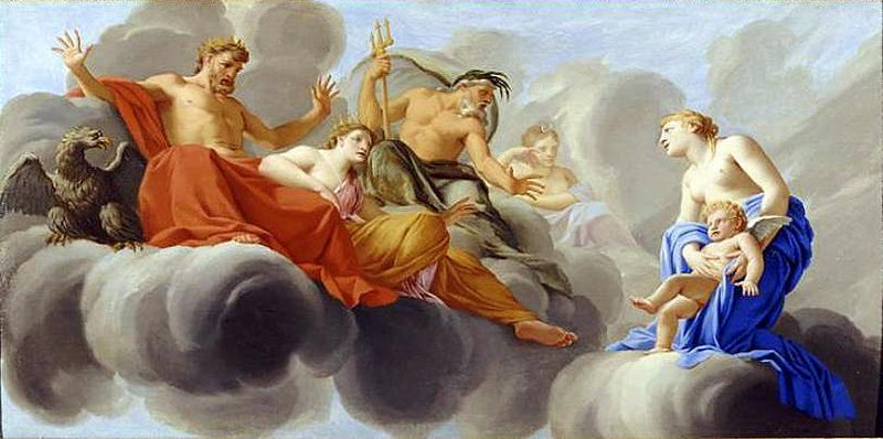 Venere presenta l'amore a Giove - Eustache Le Sueur