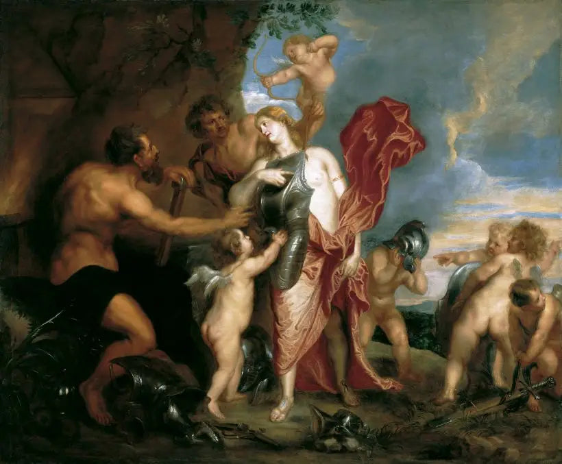 Venere che riceve le armi di Enea da Vulcano - Antoine van Dyck