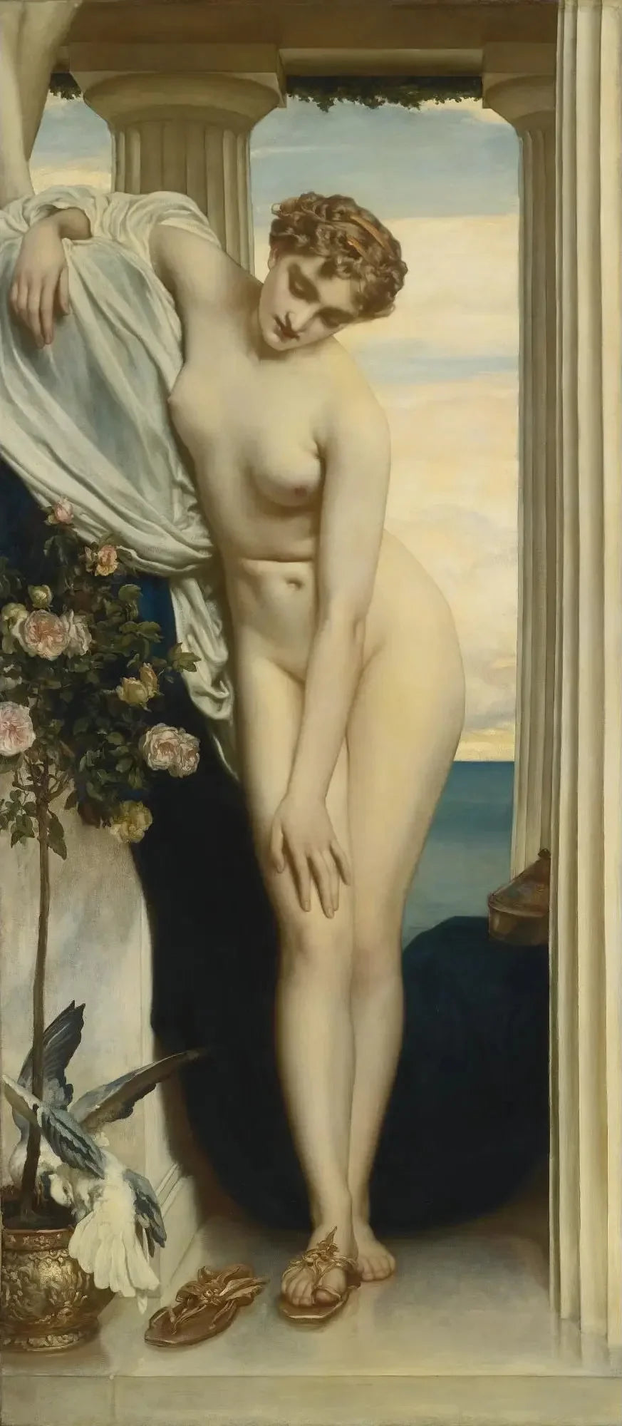Venere che si spoglia per il bagno - Frederic Leighton
