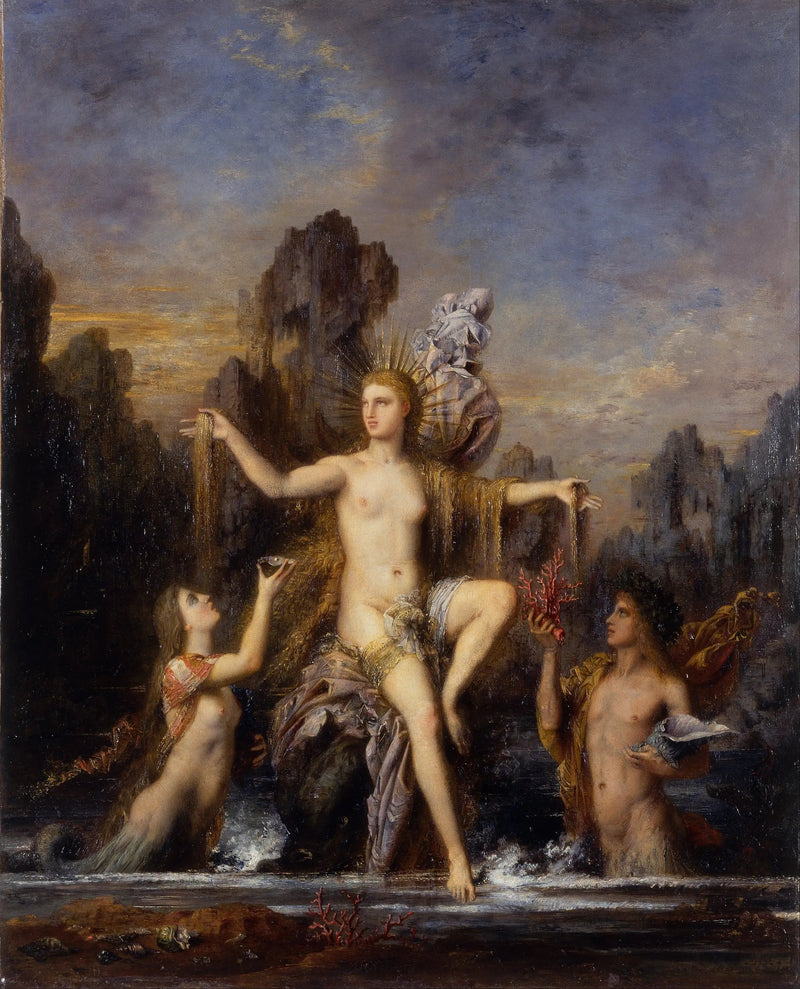 Venere che emerge dall'onda - Gustave Moreau