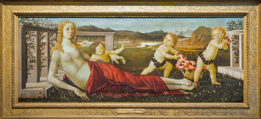 Venere e tre putti - Sandro Botticelli