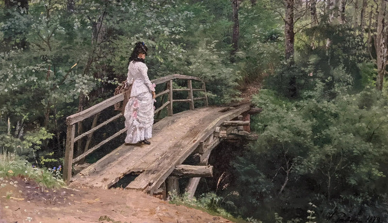 Véra Répine passeggiata nel parco di Abramtsevo - Ilya Repin