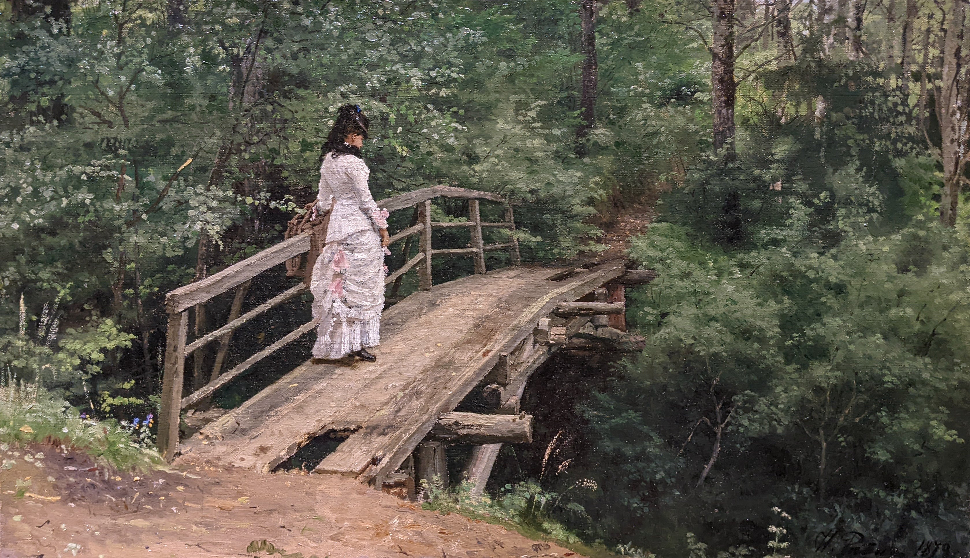 Véra Répine promenante au parc d’Abramtsevo - Ilya Repin - Alpha Reproduction