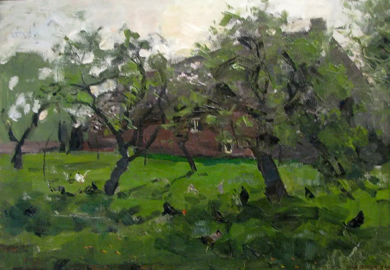 Frutteto con galline - Piet Mondrian