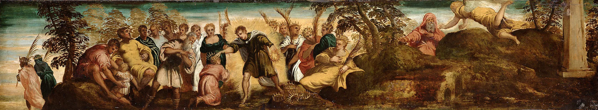 Verheissung an David von der ewigen Dauer seines Hauses - Jacopo Tintoretto image 1 copie de tableau peinte à la main