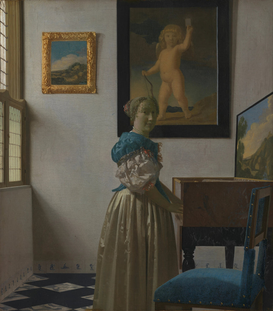 Una donna in piedi al virginale - Johannes Vermeer