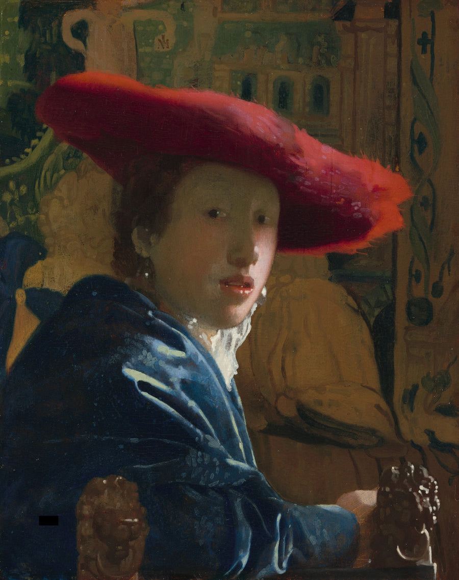 La Ragazza con il cappello rosso - Johannes Vermeer