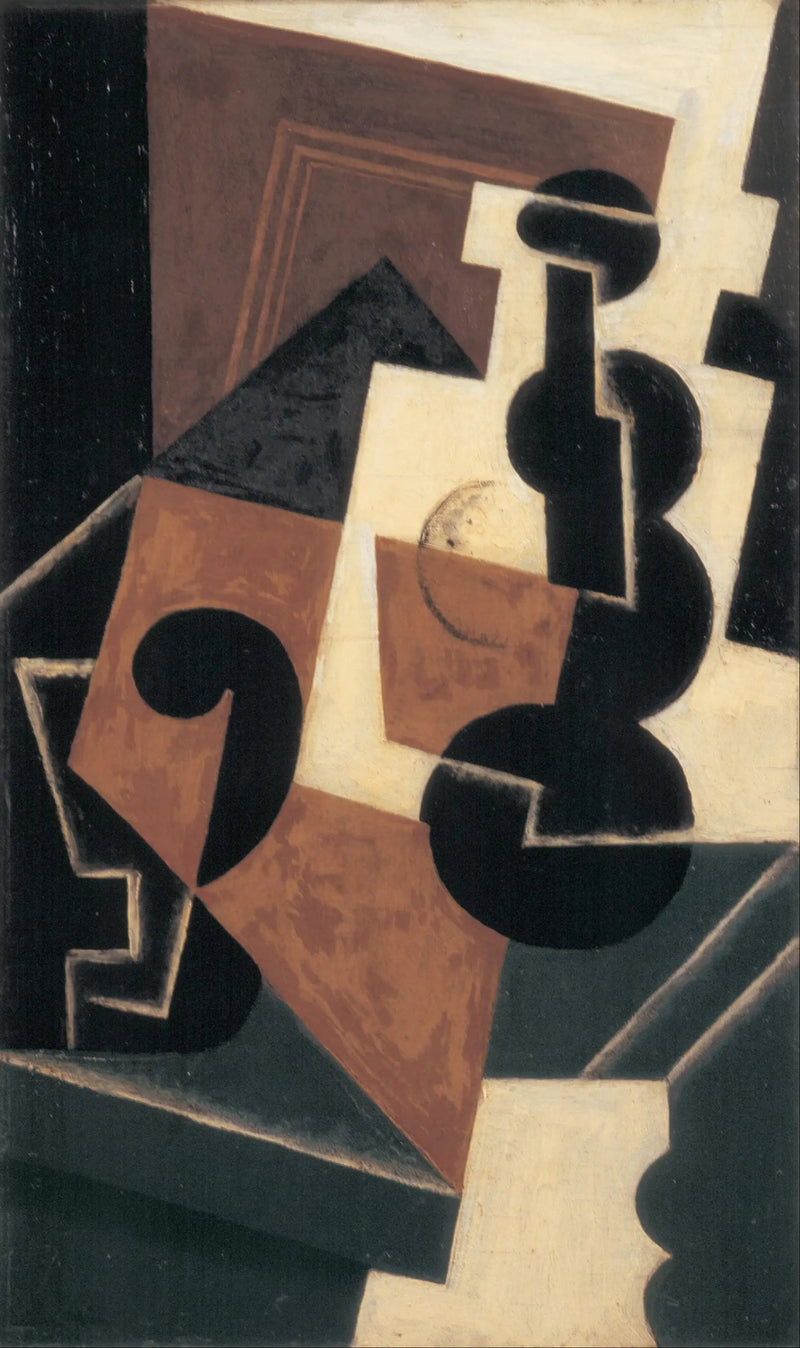 Vetro e bottiglia d'acqua - Juan Gris
