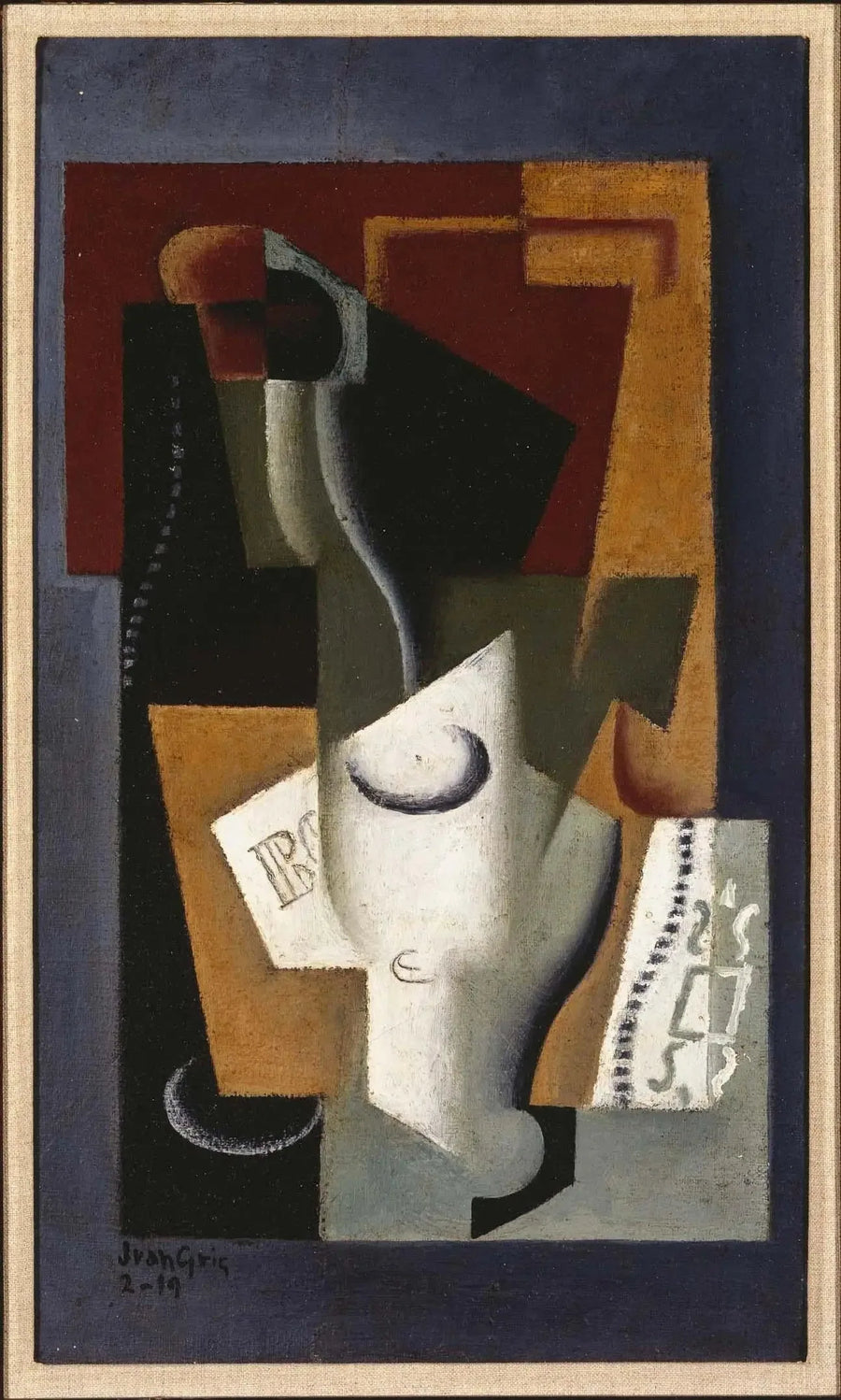 Vetro e bottiglia - Juan Gris