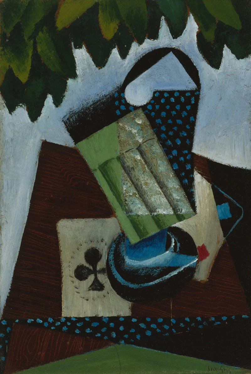 Vetro e carte da gioco - Juan Gris