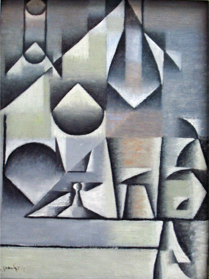 Bicchieri e bottiglie - Juan Gris