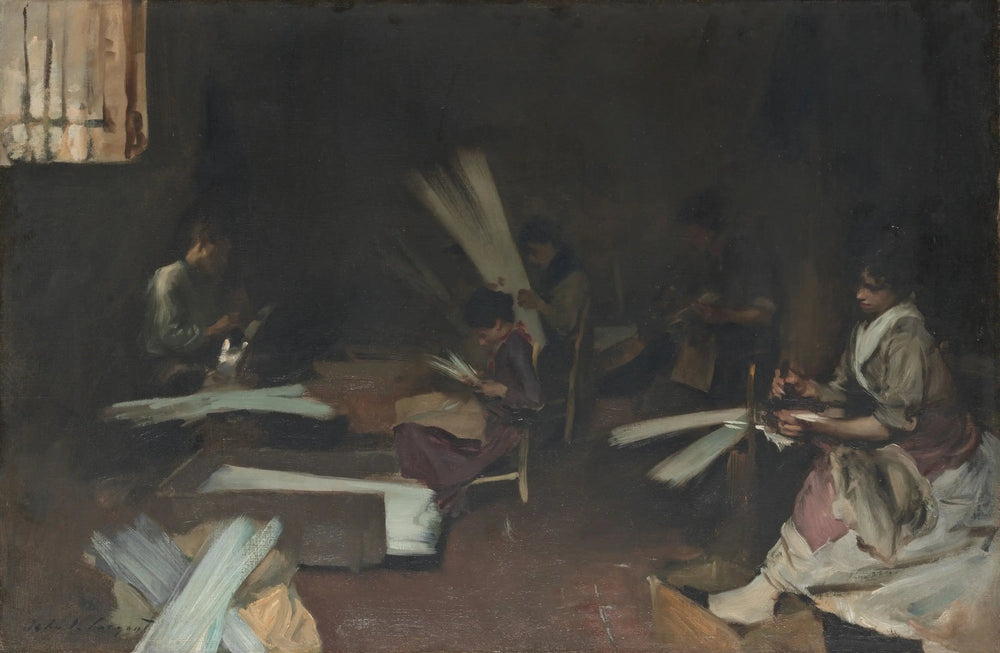 Reproduction du tableau « Verriers vénitiens - John Singer Sargent » par Alpha Reproduction en peinture à l’huile