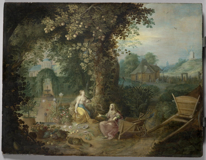 Vertumne et Pomone - Jan II Brueghel
