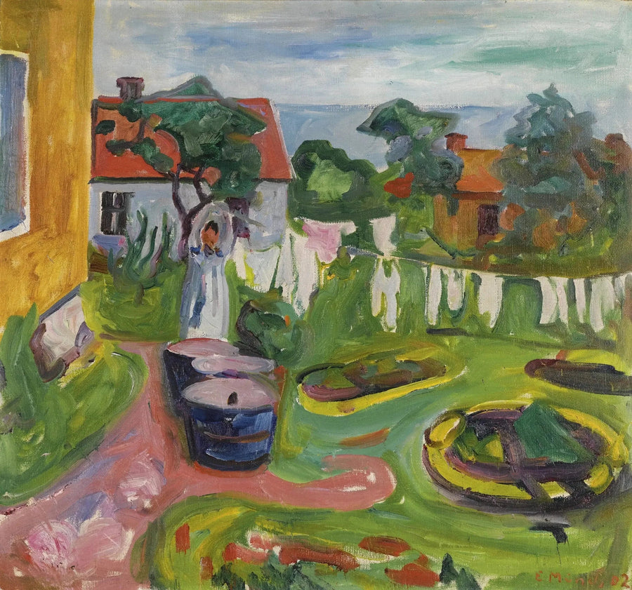 Abiti su un filo a Åsgårdstrand - Edvard Munch
