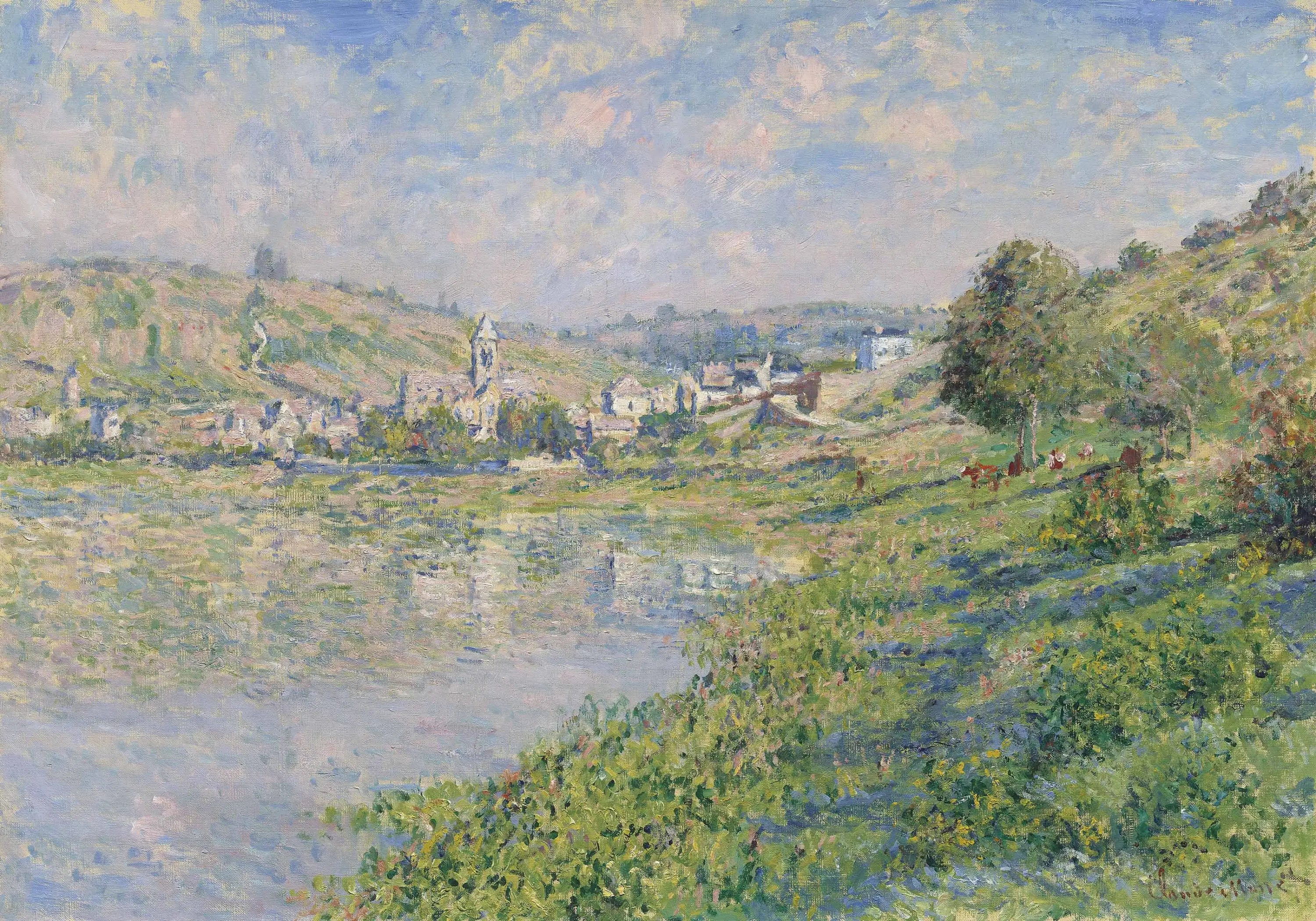 Reproduction du tableau « Vétheuil - Claude Monet » par Alpha Reproduction en peinture à l’huile