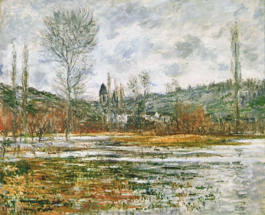 Vétheuil, prato allagato W639 - Claude Monet