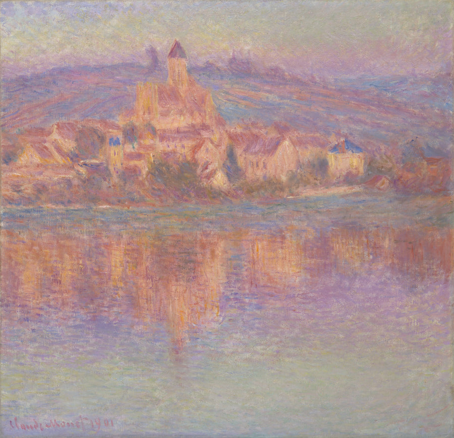 Vétheuil, tramonto - Claude Monet