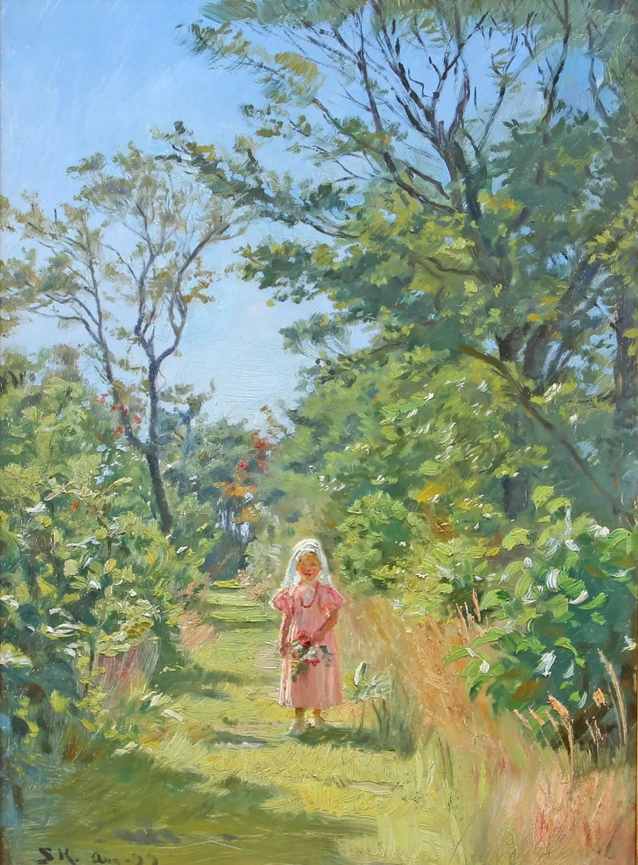 Vibeke Krøyer nella piantagione - Peder Severin Krøyer