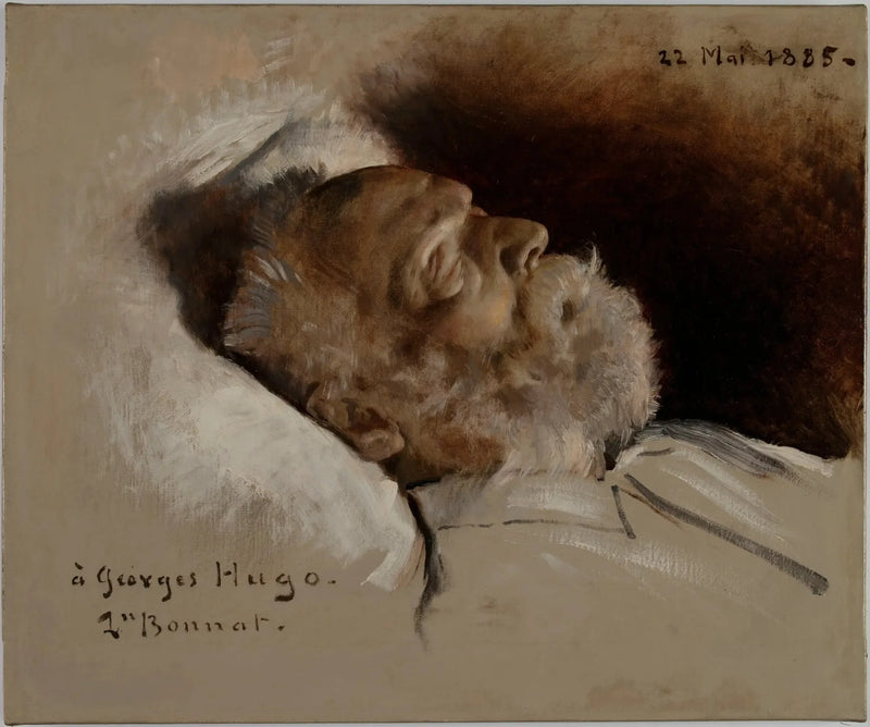 Victor Hugo sulla sua letto di morte - Léon Bonnat