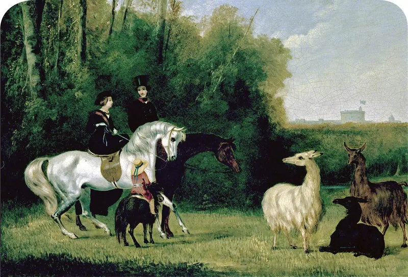 Victoria e Albert nel parco di Windsor - John Frederick Herring, Sr.