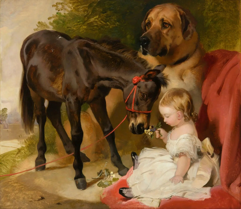 Victoria, principessa reale, con un pony - Edwin Henry Landseer