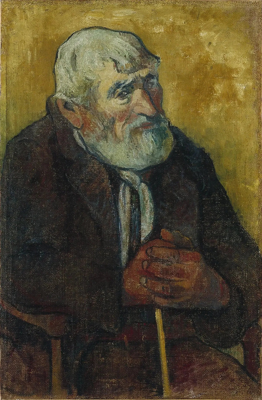 Vecchio uomo con bastone - Paul Gauguin