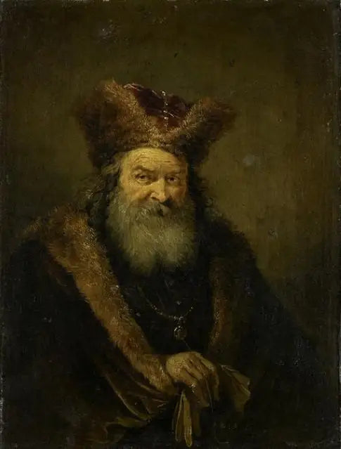 Anziano con berretto di pelliccia - David Teniers il Giovane