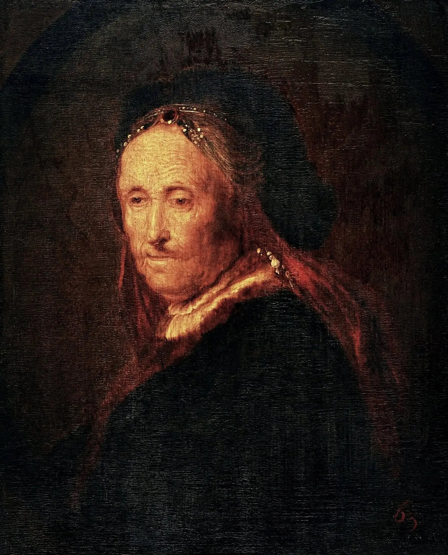 Vecchia donna in costume orientale (Ritratto della madre di Rembrandt). - Rembrandt