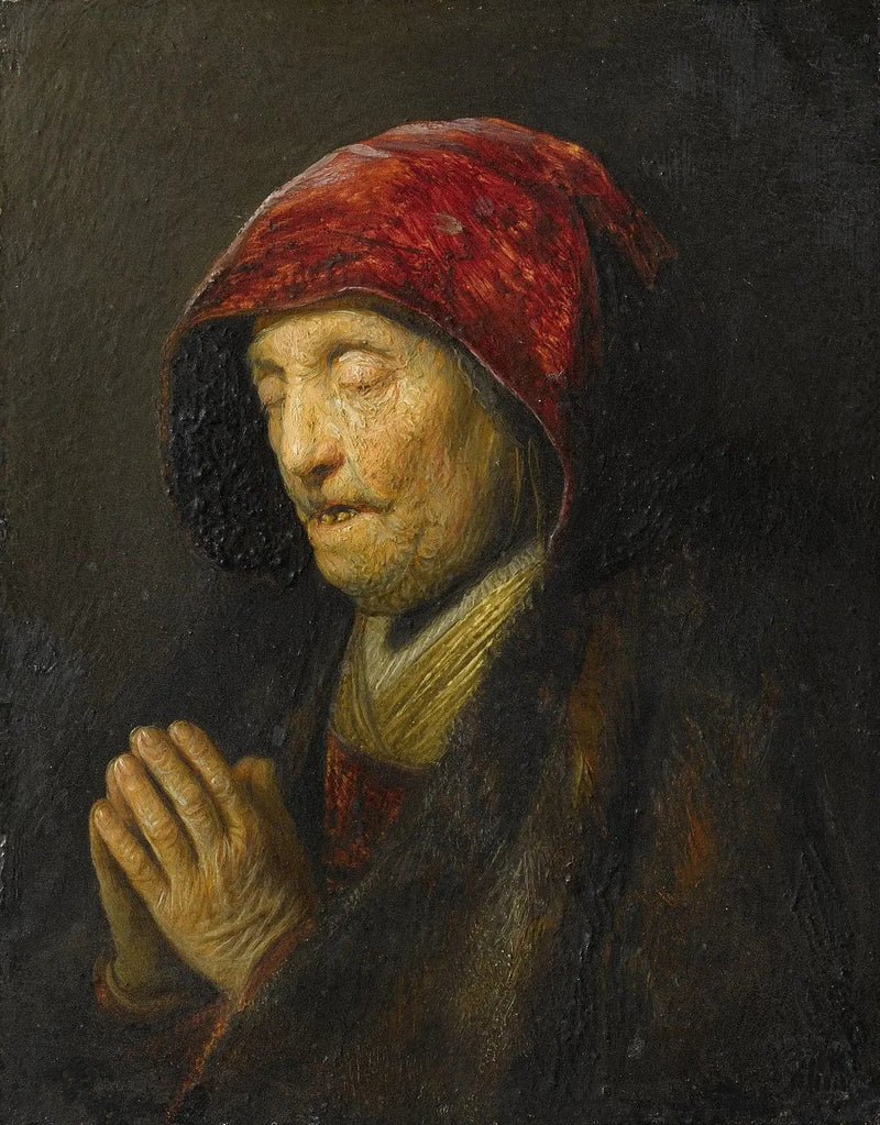 Vecchia donna in preghiera - Rembrandt