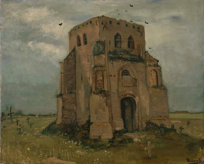 La vecchia torre del cimitero a Nuenen - Vincent van Gogh