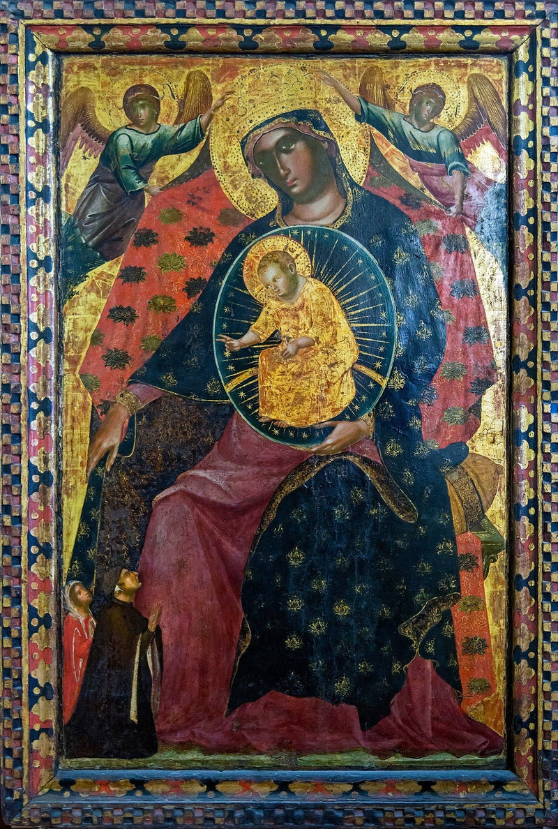 Vergine con Bambino e due committenti - Paolo Veneziano
