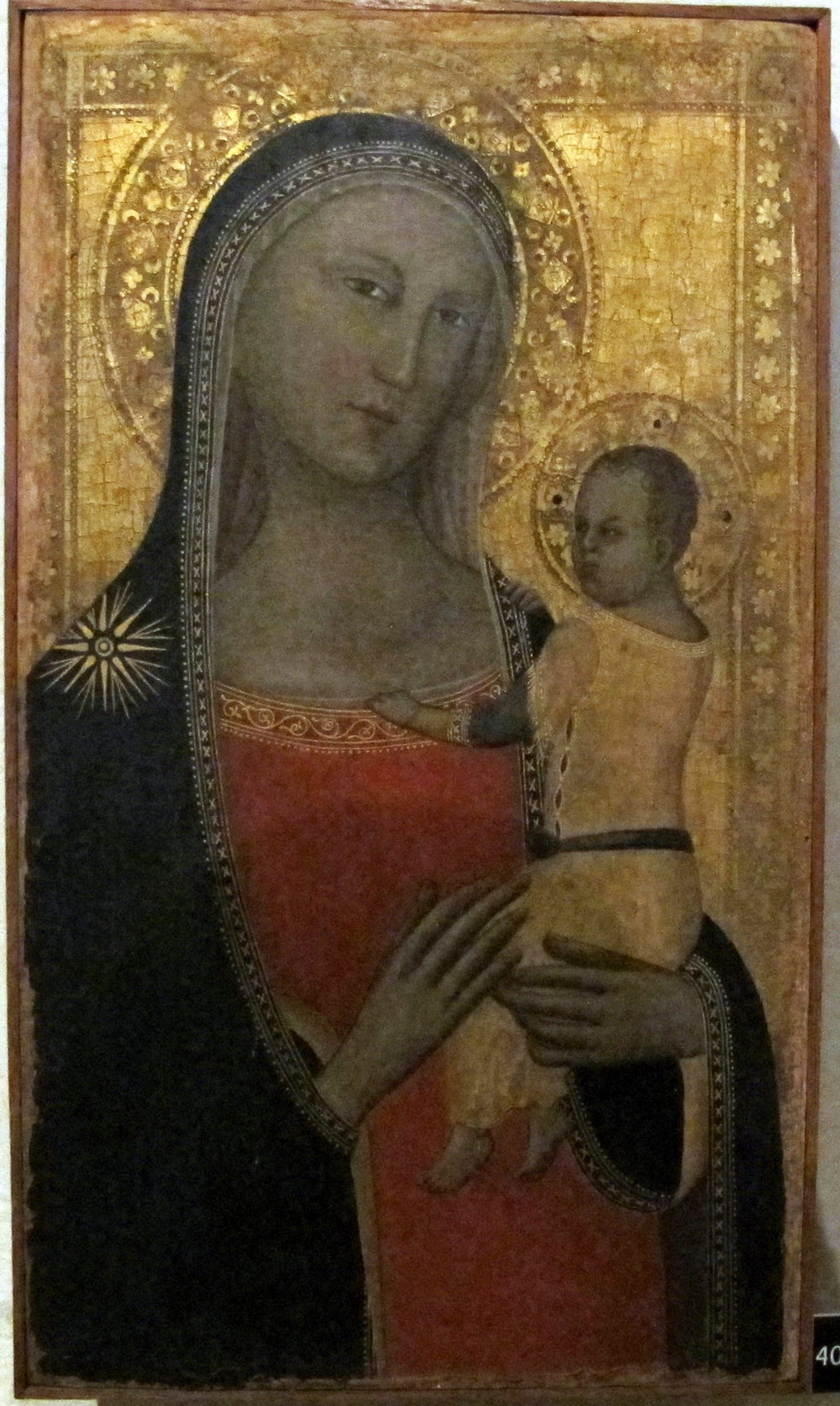 Vierge à l'Enfant - Allegretto Nuzi image 1 reproduction artisanale de tableau