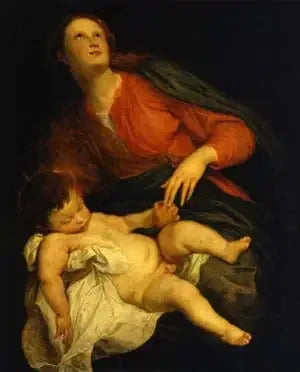 Vergine con Bambino - Antoine van Dyck