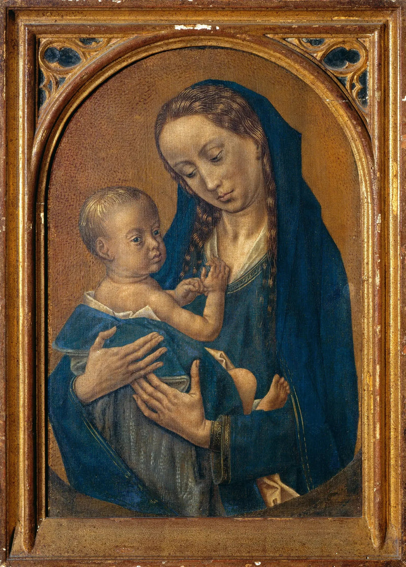 Vergine con il Bambino e la mezzaluna - Hugo van der Goes