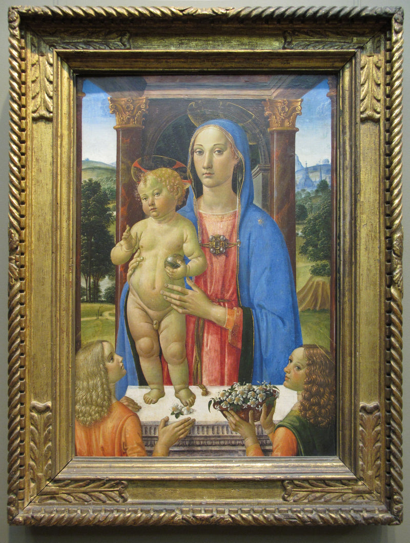 Vergine con il Bambino e angeli - Cosimo Rosselli